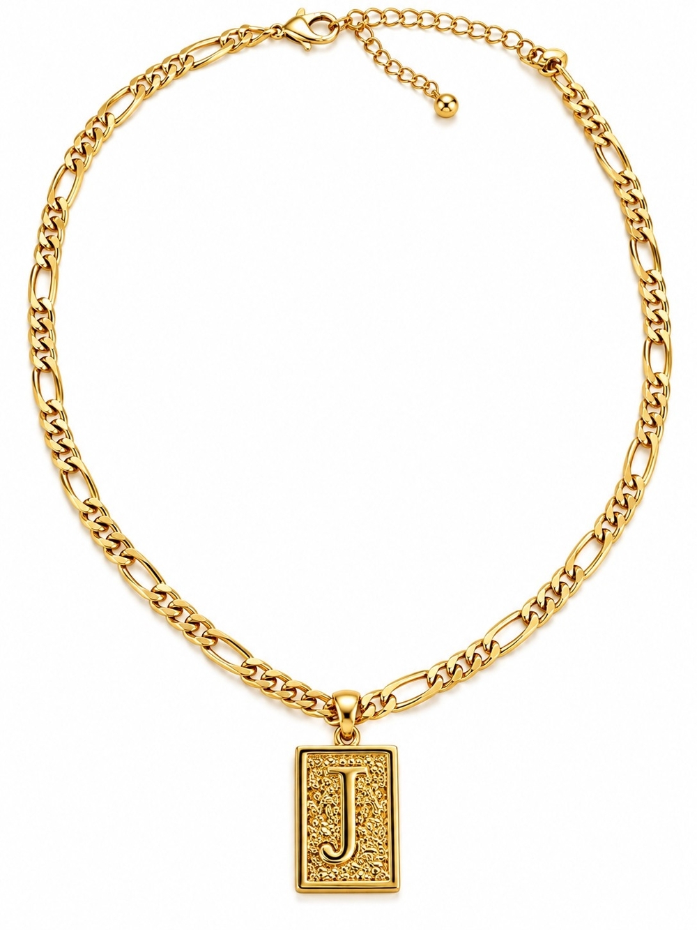 Gold Initial 'J' Pendant Necklace - Women's Jewelry